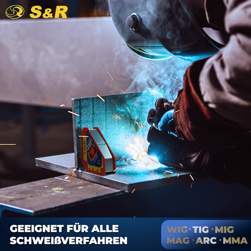 S&R Welding Magnet with On/Off Switch, Angle Magnet with High