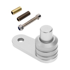 TVETE Parking Brake, Bike Auxiliary Lock Button, Parking Switch, Lock Switch, One-Touch Brake, Universal, Aluminum Alloy, Switch, Brake Lock, Easy Installation, Motorcycle Accessories (Silver)