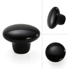 JUSTMAE 4 PCS Cabinet Knobs, Ceramic Round Mushroom Drawer Knobs