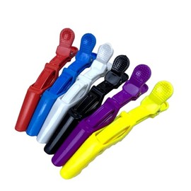 Hairro Hair Curl Clips Alligator Clips for Sectioning Hair Hairpieces Accessories, 6 Pack, Multicolor