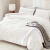 Andency Fluffy Queen Comforter Set, Super Soft White Comforters Queen