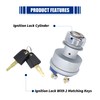 HiSport Ignition Switch 2 Keys 9G7641 Compatible with Cat Caterpillar