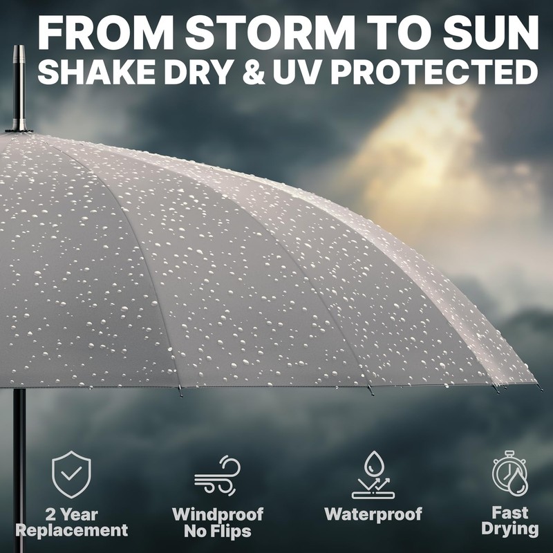 Royal Walk Large Windproof Umbrella for 2 People, 54 Inch,