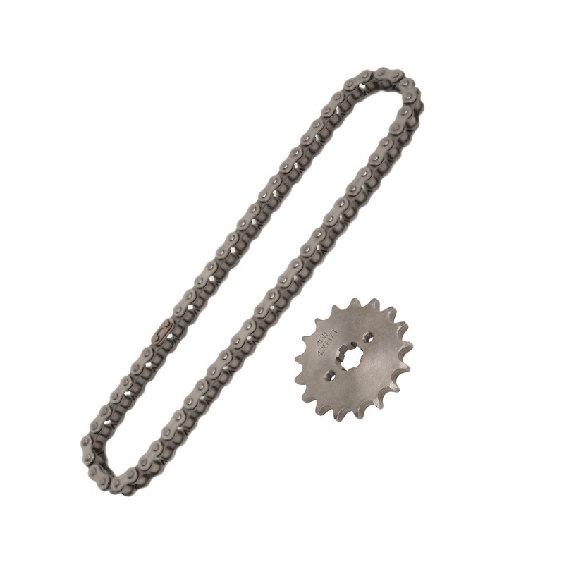 428 17T 17mm Sprocket 428 Drive Chain 60 Links Kit