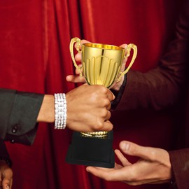 Trophy Awards Plastic Trophies Participation Competitions - Tournaments Birthday Competitions Spelling Mini Gold Award Trophy Cup, Plastic Trophies Golden Cup Participation for Party Favors