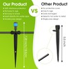 25 Pcs Water Irrigation Drippers, MSDADA Adjustable 360 Degree Fan