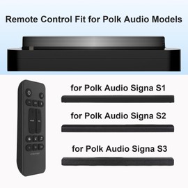 Soundbar Remote Control for Polk Audio Sound bar,Replacement Remote for Polk Audio Signa S1,Signa S2,Signa S3,Signa S4 Surround Sound System with Subwoofer