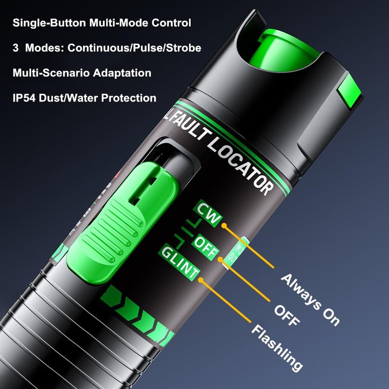 Green Light Visual Fault Locator | 510nm 15-20KM VFL for
