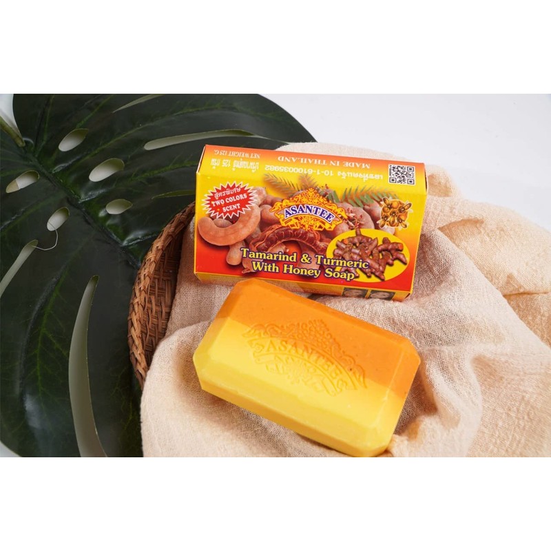 Asantee Tamarind and Turmeric Soap : 6 Pieces