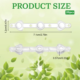 Ptwola 10 Pack Floral Boutonniere Magnets Clear Fix Boutonnieres Brooches Magnet Small Corsage Pins Bouquet Accessories for Men Pocket Boutonniere Supplies Bride Wedding Business Groom