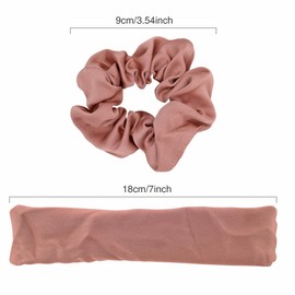 scicent Hair Scrunchies Pack of 3 Satin Scrunchie Plain Hair Bobbles Elastic Hair Accessories Fashion Scrunchies Silk for Women Silk Hair Bobbles Girls - 304