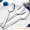 E-far Dinner Spoons Set of 6, 7.9 Inch Stainless Steel