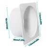 4 Inch Duct Connector Flange, JSIXASO ABS Straight Flange Connector