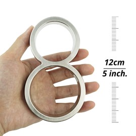 HASWARE Floating House Number Sign 5 inch (12 cm) Modern Door Numbers Signage Plaque Street Home Address Numerals (Silver, 9)