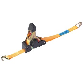 TOOLCRAFT TO-8689779 Self-retracting Lashing Strap LC Lashing Down (Single/Direct) = 320 daN (L x W) 3.5 m x 25