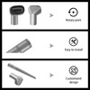 3 Packs Upholstery Tool,Crevice Tool and Dust Brush Compatible with