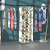 coastal rose Hanging Shoe Organizer for Closet, 30 Sections Hanging