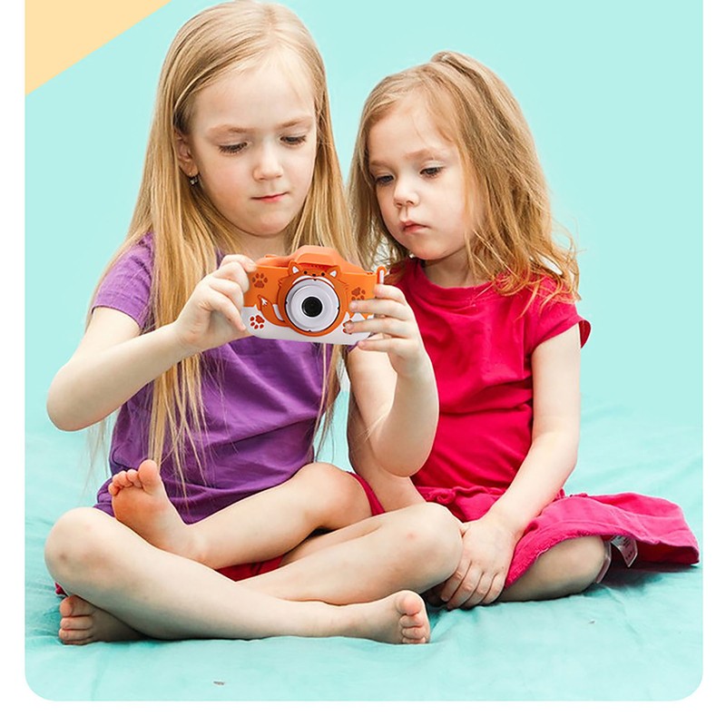 Children Kids Cartoon Fox Mini Digital Camera 40MP HD Dual