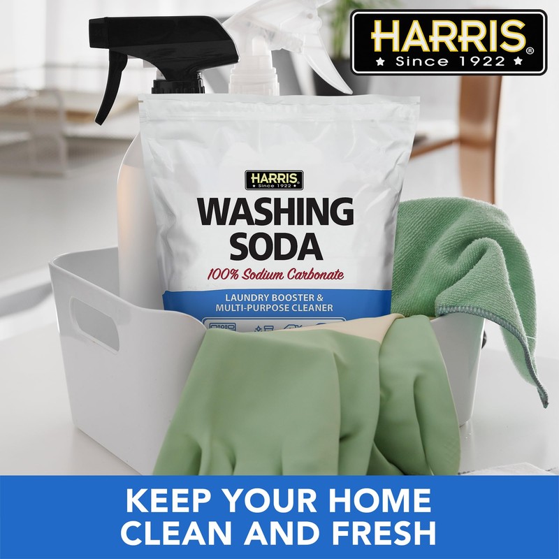 Harris Washing Soda, Sodium Carbonate, Laundry Booster and Multipurpose Cleaner,