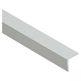 Aluminum Anodised Angle Equal-Sided Trim, Angle Bar, Corner Strip Protector, Straight Edge, Multiple Sizes 1 Metre GOLD and SILVER TMW Profiles (Silver, 15x15 (0.59in x 0.59in))