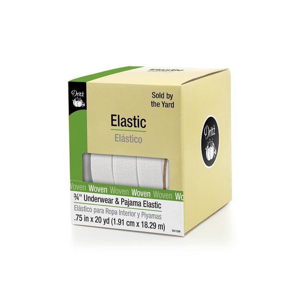 Dritz 9312W Elástico Tejido para Ropa Interior y Piyama, Color