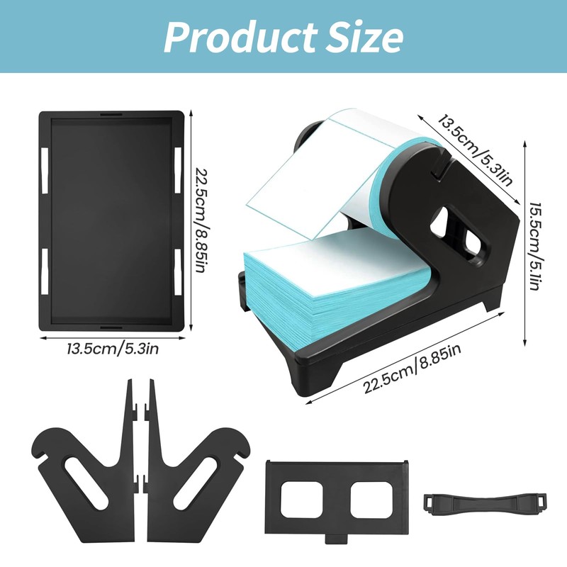 UOSIWYA Label Holder, Label Holder, 2-in-1 Thermal Label Holder for