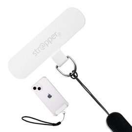 [Mono Magazine Published by NHK Good Morning Japan Appearance] Strapper Smartphone Strap Fall Prevention Mobile Strap Pearl White