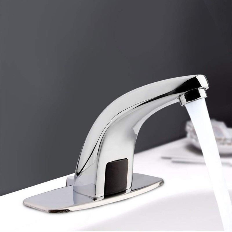 Cerlingwee Automatic Faucet, Basin Faucet Sensor Tap Deck Mounted Touchless