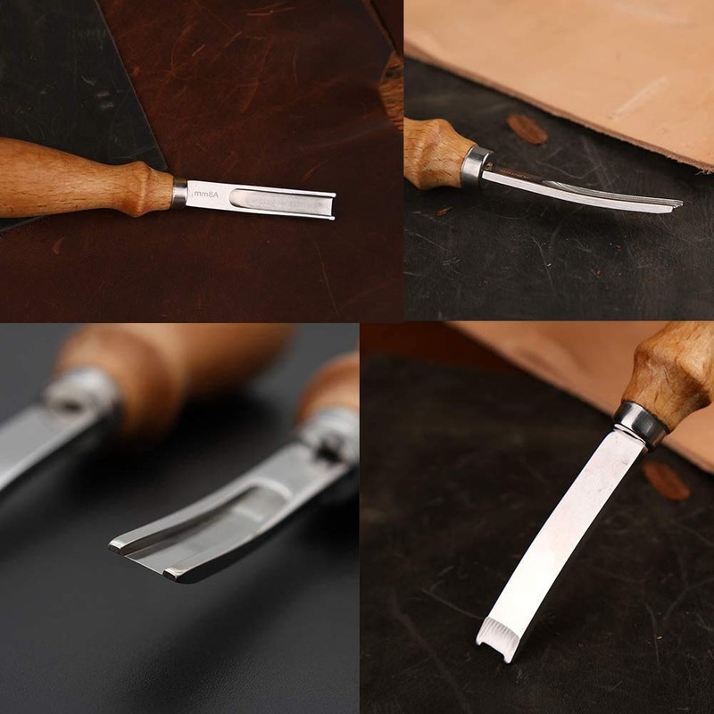 Nagoyuki 3 Size Leather Edge Beveler Tool 4mm 6mm 8mmEdge