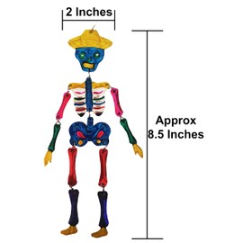 Adornos de lata mexicana, arte mexicano, adornos de Navidad mexicanos, dos esqueletos de lata, decoraciones del día de los muertos, adorno de Dia de Muertos, adornos de calavera de azúcar para árbol,