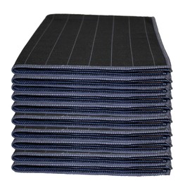 Muxel Carbon Cloth, Glass Polishing Cloth, Streak-Free Window Cloth, Microfibre Cloth, Pack of 10