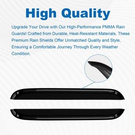 Fullux Rainguards Compatible with 2003-2007 Accord Rain Guards for Car Windows