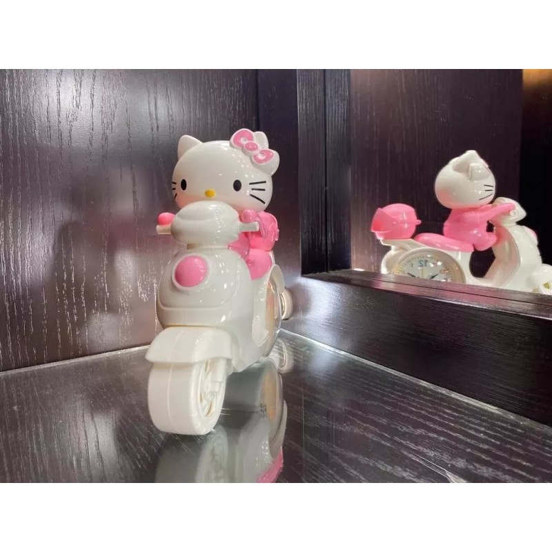 KH Reloj Despertador Kitty Alarma Sanrio Motocicleta Sanrio