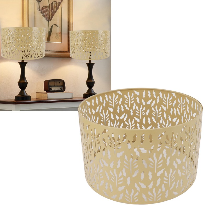 Metal Lamp Shades Hollow Carved Lampshade Modern Style Hollow Lampshade