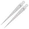 eMagTech 2Pcs Wedge Feeler Gauge Taper Gap Gauge Taper Welding
