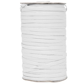 200 Yards/Roll Elastic Band High Elasticity Multifunctional for Protective Clothing 6mm WidthWhite