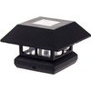 Veranda 4 in. x 4 in. 7 Lumens Black Plastic