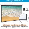 Segawe 80 Inch Projector Screen 16:9 4K HD Manual Pull
