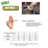 HYCOPROT Fingerless Gloves, Knuckle Protective Breathable Lightweight Outdoor Gloves for