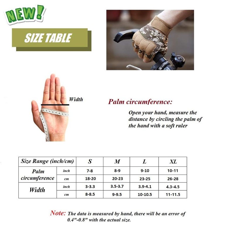 HYCOPROT Fingerless Gloves, Knuckle Protective Breathable Lightweight Outdoor Gloves for