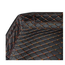 Aftermarket Chopped Tour Pack Liner Black with Orange Stitching for Harley-Davidso