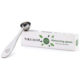 Matcha Green Tea Measuring Spoon/Scoop by PureChimp - Metal/Stainless Steel 1g/1 Gram