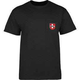 Bones Bearings Bones Swiss Shield Pocket Black Medium T-Shirt