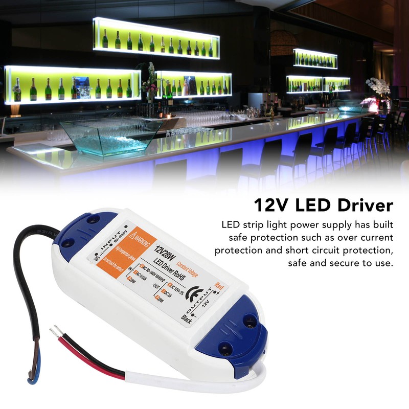 LED Power Supply 0.62A AC90‑240V to DC12V LED Power Transformer