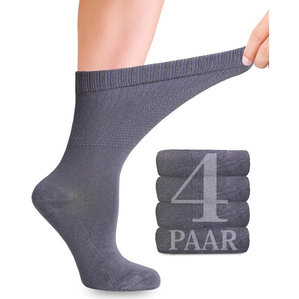 Diabetic Bamboo Socks with Lycra for Women: No Seam at