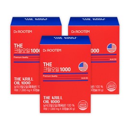 Dr. Rootem Krill Oil Phospholipid 56 THE Krill Oil 1000, 3 boxes / 닥터루템 크릴오일 인지질56 THE 크릴오일 1000, 3박스