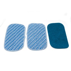 Livington MultiScrubber Replacement Pads - Set of 3 Replacement Pads for Your Livington MultiScrubber - 1x Nylon Pad and 2x Microfibre Pads