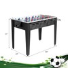 RELAX4LIFE 48'' Foosball Table, Wooden Soccer Game Table with 2