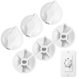 6 Pcs Timer Switch Knob Replacement for Intermatic - 146MT574, Timer Knob Compatible Spring Wound Timers for Wall Timers Bathroom Fan Motor Heater Light