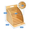 HULISEN Clipboard Holder, Wooden Clipboard Organizer with Raised Side Panel,